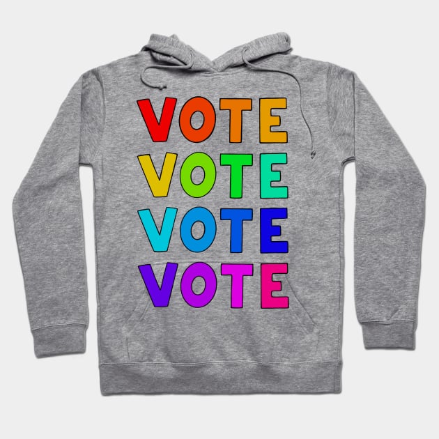 VOTE DAMMIT Hoodie by Illustrating Diva 